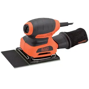Black + Decker Ponceuse 170W b+d ka 401 la + feuille et plaque abrasive pour volets pas cher