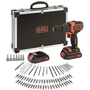 Comparateur de prix : Logilink Black & Decker - Marteau perforateur 18 V + 2 batteries 1,5 Ah Li + 80