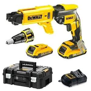 Comparateur de prix : DeWalt Visseuse à Placo DEWALT DCF620D2K-QW 18V (2 x 2Ah) Li-ion en Coffret