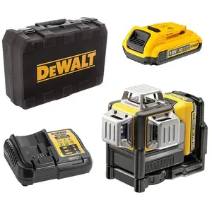 Comparateur de prix : Niveau laser multi lignes Dewalt DCE089D1G 3x360° xr 12V (1x2,0 Ah)