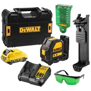Dewalt Niveau laser croix vert XR 10,8 V + 1 batterie 2 Ah + chargeur ...Vendu pardarty