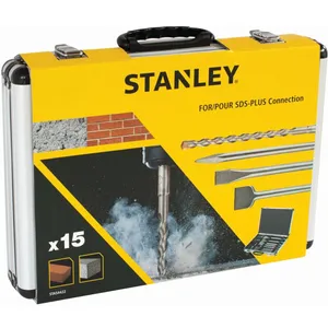 Black&decker - Set sds+ de 15 pièces dans un boîtier robuste. stanley STA54422-XJ pas cher