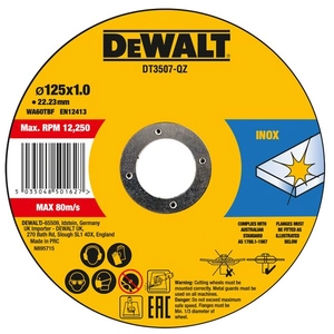 Comparateur de prix : Dewalt Disque de coupe Fast Cut dt3507-qz 10 Unités 115 x 1 x 22,23 mm TU