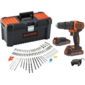 Coffret perceuse 18V + outils BLACK & DECKER pas cher