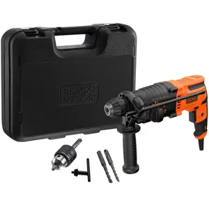 Comparateur de prix : BLACK+DECKER BEHS01K-QS BEHS01K Marteau perforateur 650W Avec mallette Orange