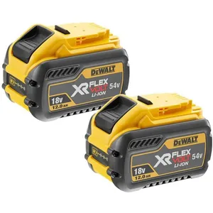 Comparateur de prix : DeWalt Lot de 2 batteries 18/54V XR FLEXVOLT 12,0 Ah - DEWALT DCB548Y2