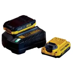 Comparateur de prix : Stanley Kit avec 2 batteries 20v 2x2.0 ah et chargeur black and decker 5035048724484