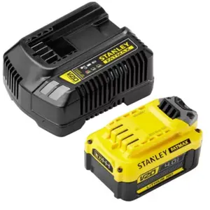 Comparateur de prix : Chargeur + 1 batterie Stanley Fatmax V20 18V - 4Ah
