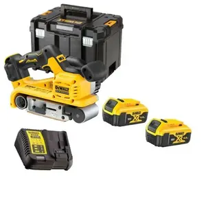 Comparateur de prix : Ponceuse à bande DEWALT XR 18V Li-ion bruhless - 2 batteries 5.0 Ah - ...