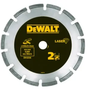 Dewalt Disque laser pour matériaux abrasifs/béton 230 x 22,2 mm, hauteur segment 7,5 mm pas cher