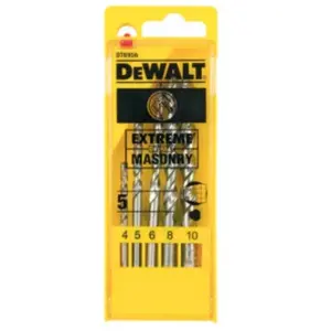Comparateur de prix : Coffret de 5 forêts béton Extreme DEWALT DT6956-QZ Ø 4,5,6,8,10mm TU