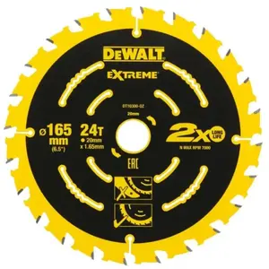 Comparateur de prix : DeWalt DT10300-QZ Lame de scie portative 24WZ, Argent, 165/20mm