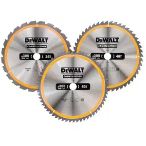 DeWalt DeWALT Set de 3 lames de scie circulaire, stationnaire - DT1964-QZ pas cher