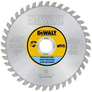 Comparateur de prix : DeWalt Lame de scie circulaire Carbure DEWALT 140x20 mm