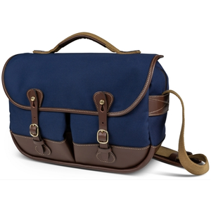 Billingham Mini Eventer Navy Canvas / Chocolat pas cher