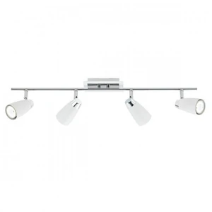 DAR LIGHTING Barre de spots Loft blanc et chrome poli 4 ampoulesVendu parmanomano