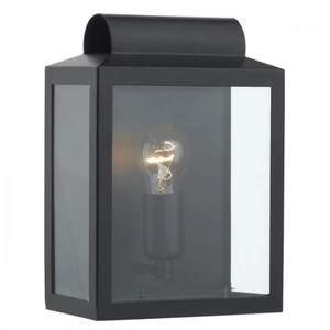 DAR LIGHTING Applique murale Notary noir et verre 1 ampoule