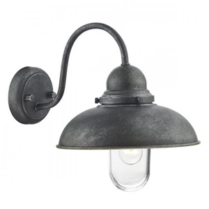 DAR LIGHTING Applique murale Dynamo fer vieilli et verre 1 ampoule