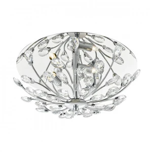 DAR ZAFIR - Plafonnier affleurant cristal de chrome poli, 3x G9Vendu parmanomano