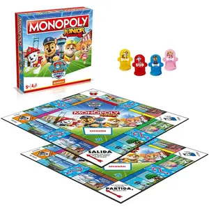 Winning Moves Jeu De Société Monopoly Junior La Patrulla Canina Espagn... pas cher