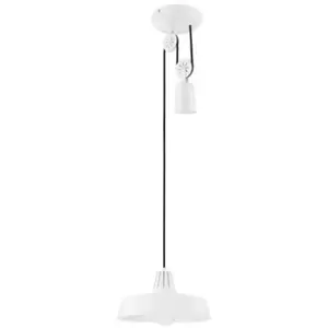 Suspension Yarra GoodHome E27 blanc mat pas cher