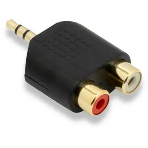 Comparateur de prix : QED Adaptateur Connect 2 x Phono RCA (Femelle) vers Jack 3,5 mm (mâle)