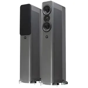 Q Acoustics Concept 500 Silver et Ébène - Enceintes Colonnes (la paire) pas cher
