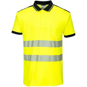 Portwest Polo HV PW3, Couleur: Jaune/Noir, Taille: XS, T180YBRXS pas cher