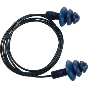 Bouchon doreille tpr détectable avec cordon (50 paires) - Bleu Portwest pas cher