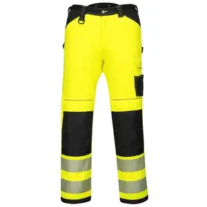 Portwest - Pantalon PW3 Hi-Vis Work couleur : Jaune/Noir taille 38