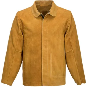 Portwest SW34TARM Veste de soudage en cuir Marron clair Taille M pas cher