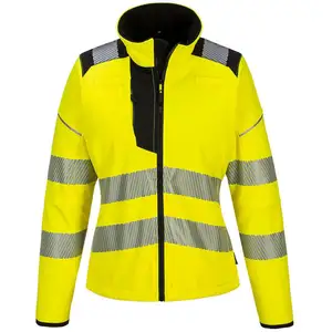 Portwest - Veste femme Softshell PW3 haute visibilité Jaune/Noir l pas cher