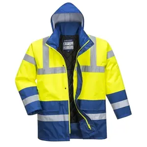 Parka Bicolore Traffic couleur : Jaune/Royal taille xxxl Portwest pas cher