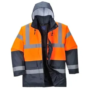 Portwest Parka HV Bicolore, Couleur: Orange, Taille: XXL, S467ORRXXL