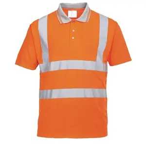Portwest Polo Haute visibilité RIS, Couleur: Orange, Taille: XL, RT22ORRXL