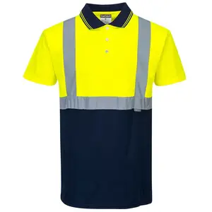 Comparateur de prix : Portwest Haute visibilité - Polo - Homme (M) (Jaune/Bleu marine) - UTRW5444