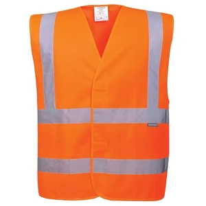 Comparateur de prix : Portwest - Gilet Haute-Visibilité Baudrier Double Ceinture Orange s/m