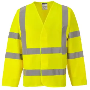 Comparateur de prix : Portwest - Gilet 2 bandes & baudrier manches longues Jaune 2XL/3XL