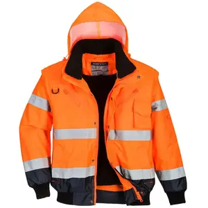 Blouson Haute-Visibilité bicolore couleur : Orange/Marine taille s Portwest pas cher