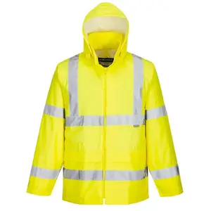 Comparateur de prix : Portwest H440 Veste De Pluie Hi-Vis Imperméable Légère Pour Hommes Jaune, M