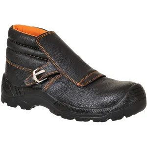 Comparateur de prix : Chaussures de sécurité soudeur montantes S3 HRO Brodequin Soudeur Portwest Noir 47