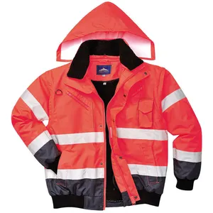 Blouson Haute-Visibilité bicolore couleur : Rouge/Marine taille xxl Portwest pas cher