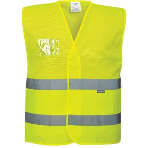 Comparateur de prix : Portwest - Gilet hv semi-maille couleur : Jaune taille 4X/5X
