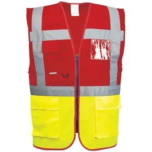 Comparateur de prix : Portwest Gilet Executive Paris, Couleur: Jaune/Rouge, Taille: M, C276YREM