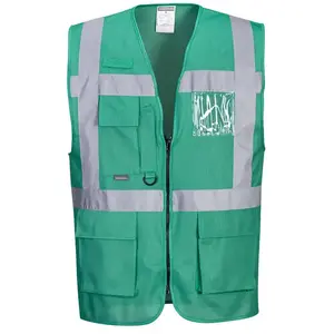 Comparateur de prix : Iona Gilet Executive couleur : Vert bouteille taille xxxl Portwest