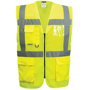 Comparateur de prix : Portwest Gilet exécutive maille Madrid, Couleur: Jaune, Taille: XL, C496YERXL