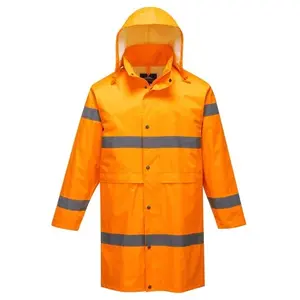 Comparateur de prix : Portwest - Manteau de pluie Hivis 100cm couleur : Orange taille l