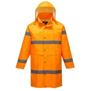 Manteau de pluie Hivis 100cm couleur : Orange taille 4XL Portwest