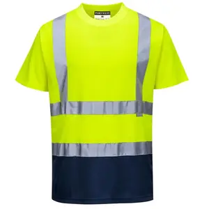 Comparateur de prix : Tee-shirt haute Visibilité Portwest bicolore Jaune / Marine 3XL