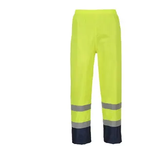 Comparateur de prix : Pantalon de pluie haute visibilité Portwest Bicolore Jaune / Marine xl